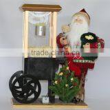 XM-CH1554 20 Inch Santa With Popcorn Car for Christmas Decoration