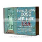 Customize Statue of Liberty Wood Painting Plaque With Hook thumbnail-2