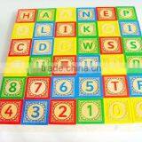 Promotional wooden letter and number cube for kids