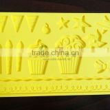Silicone sugarcraft mould for cake decorating