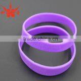 Custom Purple Debossed Fashion Bracelet/silicone Bracelets With Logo thumbnail-1