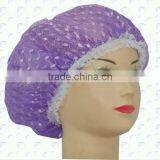 Lace Pvc Shower Bath Caps B043 thumbnail-2