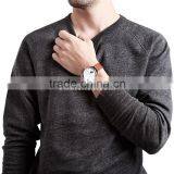 Fashion Style Charm Unisex Watch Changeable Genuine Leather Strap Watch Japan Movement Quartz Sub Dial Watch Small Seconds Watch thumbnail-4