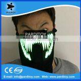 Monster Teeth Sound Controlled EL Mask for Party