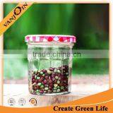 250ML Faceted Bonne Maman Jam Clear Glass Jars For Preserves Sweets Candles 82mm Lids thumbnail-1