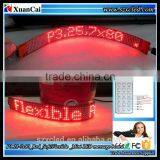 New! P3.25-7x80(296*27mm) Soft Mini Flexible Led Message Display Screen Quality Choice