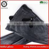 Factory Customized Fashion Ladies Black Leather Gloves in Winter thumbnail-3