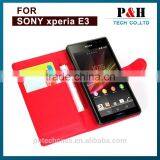 New Leather Flip Cover Mobile Phone Case for Sony Xperia e3 thumbnail-2