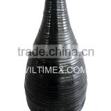 Modern recycled rubber vase