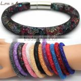 colorful magnetic bracelet with cz stone inside