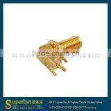 SMA Thru Hole Jack Right Angle PCB Mount Long Version thumbnail-1