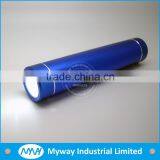 2014 Best Selling Cylinder Flash Light Mobile Power Bank / Portable Mobile Charger With Free Engraved Logo