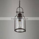 Cutting Poshing Craft Lamp Rust Ceiling Plate Light E27 Light Source Pendant Light thumbnail-3