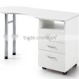 White Nail Salon Glass Top Manicure Table With Exhaust Fan Quality Choice Most Popular thumbnail-6