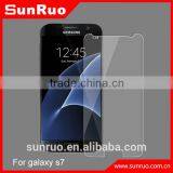 Hot sale! 9h clear tempered glass screen protector for Sansung galaxy s7 screen protector