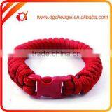 Wholesale Good Quality 550 Paracord Bracelet With Plastic Buckle thumbnail-4