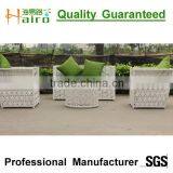 White Rattan Outdoor Furniture Table and 6 Chairs thumbnail-2