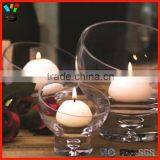Cute Tableware Centerpieces Bubble Stem 3 Size Available Bowl Shaped Glass Dessert / Candle Holder
