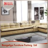 China supplier home Living-room l type leather sofa furniture modern