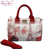 2015 New Arrival Hot Sell Brand Lady Fashion Handbag with Elegant Digital Print