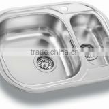 62x48 1,5 Bowl Stainless Steel Kitchen Sink (DE119)