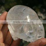 Clear Quartz Rock Crystal Skull White / Natural Quartz Crystal Carving Skull / Hand Carved Crystal Skull Wholesale thumbnail-1