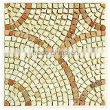 Irregular Mixed Color Marble Stone Mosaic for Path Outside