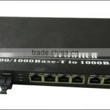 optical fiber switch with 2fiber +8utp(rj45) fiber optic switch