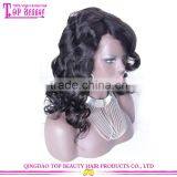 180% Density Water Wave Wigs With Big Fringe 7A Brazilian Human Hair Lace Front Wigs With Bangs thumbnail-2