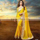 Bollywood Actress Off White Georgette Saree thumbnail-6