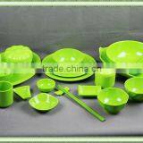 Green Melamine Dinner Set