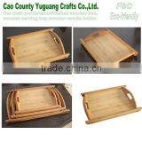 Wood Food Serving Tray,wood Hotel Serving Tray,wooden Coffee Tray thumbnail-1