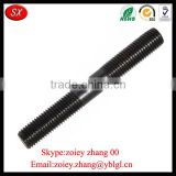 High Precision Carbon Steel Blacken Double Thread End Screw Rod