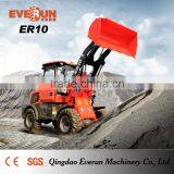 Qingdao Everun 1 Ton Small Wheel Loader With Tipping Cabin