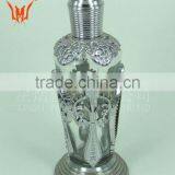 Sillver Flat Oval Plastic Glass Perfume Bottle thumbnail-1