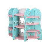 Children's Toy Storage Shelf Kids Plastic Bookcase Cute Book Storage thumbnail-3
