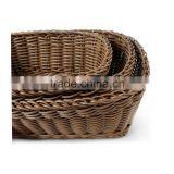S&D Round Black Plastic Kitchen Storage Basket thumbnail-3