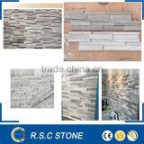 White Wood Marble Stacked Stone thumbnail-1