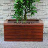 Fiberglass Imitate Wood Style Square Rectangular Planters thumbnail-1