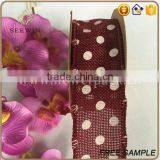 Cheap Wholesale Polyester Linen Ribbon Dots Fabric Price thumbnail-5