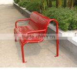 High Backed Outdoor Metal Resting Bench thumbnail-2