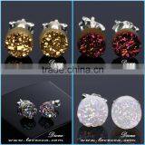 Various Design on SALE!!! Druzy Stud Earrings in Silver or Gold. Druzy Jewelry Earrings for Women thumbnail-1