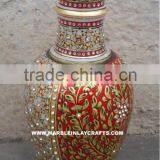 2014 New Design Marble Decorative Gold Painting Flower Vase For Corporate Gift thumbnail-1