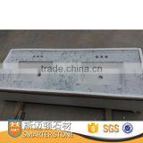 Double Square Sink Carrara White Bathroom Vanity