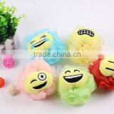 Novelty Cartoon Expression Baby Bath Sponge Shower Ball Wholesale Bath Sponge Shower Puff thumbnail-1