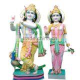 Marble Radha Krishna Statue Stone Carving