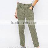 2016 Autumn High Quality Ladies Khaki Casual Trousers thumbnail-3