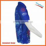 2016 High Quality Sublimated Transfer Printing Dry Fit Custom Polo Shirts With Free Designs and Small MOQ thumbnail-2