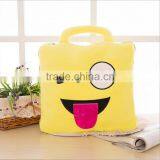 Wholesale Cheap Price Plush Emoji Blanket With Pillow thumbnail-1
