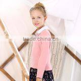 S32508W Baby Girls Sweaters 2017 New Brand Children's Clothing Woolen Lapel Girls Sweater thumbnail-2